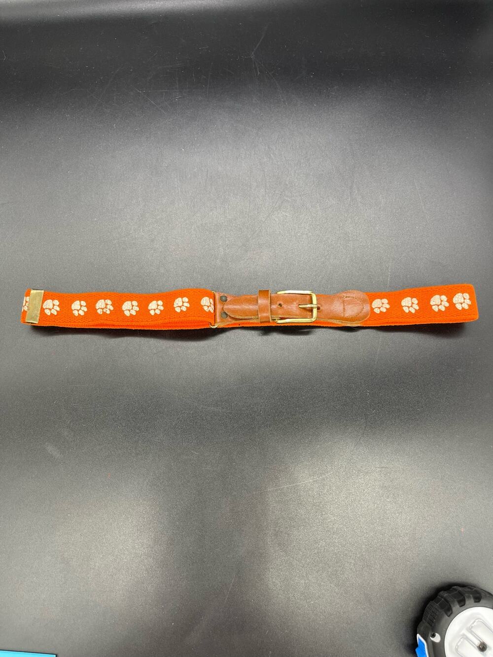 Vintage Clemson University NCAA Tigers Adjustable Stretch Belt Expands to 36"